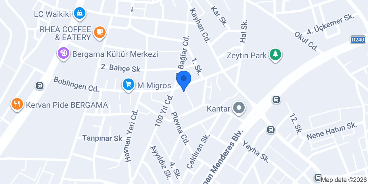 Bergama Mevsim Çiçekçilik konumu