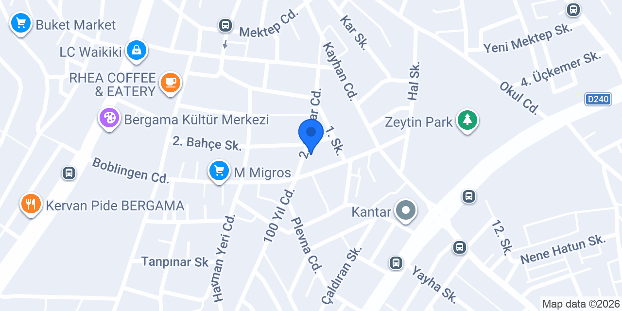 Bergama Özen Elektrik konumu