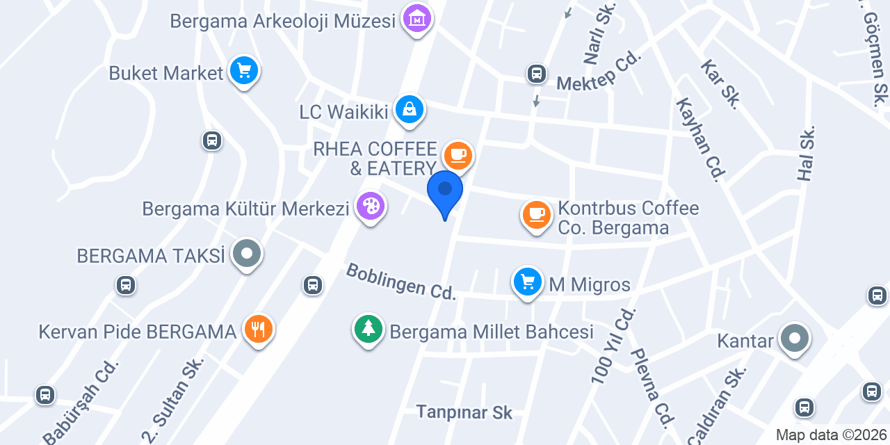 TEB Bergama Şubesi konumu