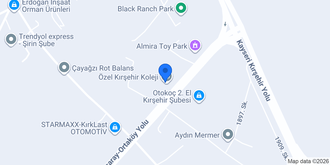 Özel Kırşehir Koleji konumu