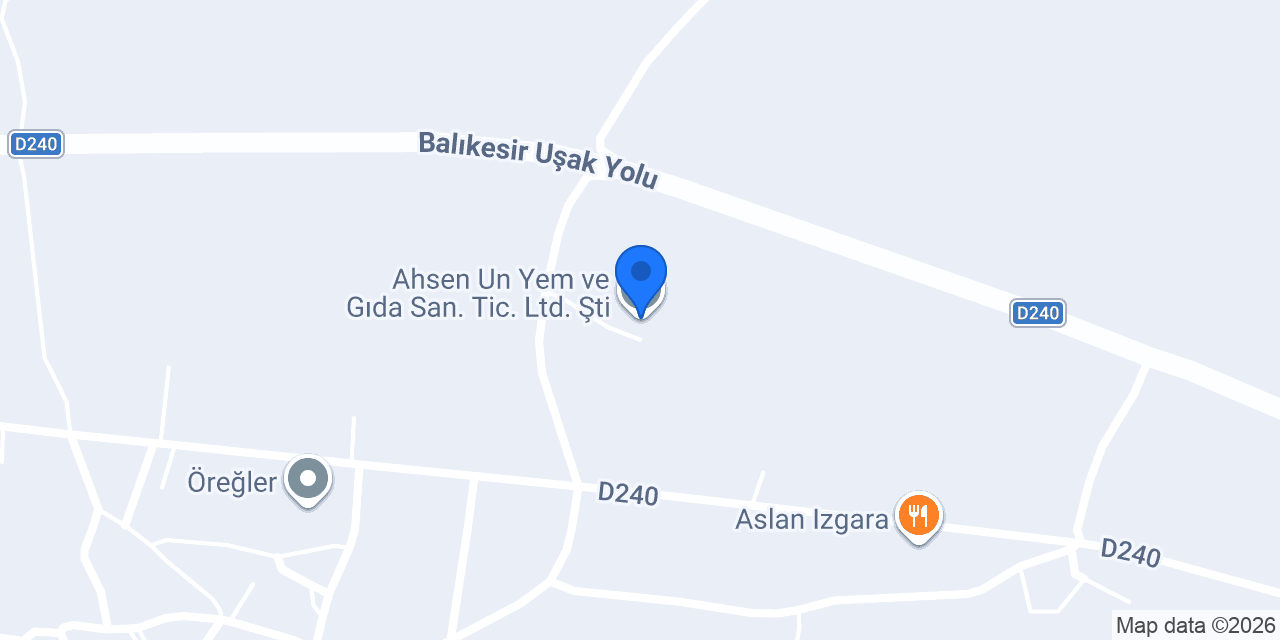 Ahsen Un Yem ve Gıda San. Tic. Ltd. Şti. konumu