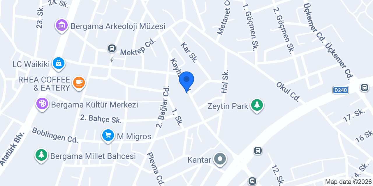 Bergama Doğa Veteriner Kliniği konumu