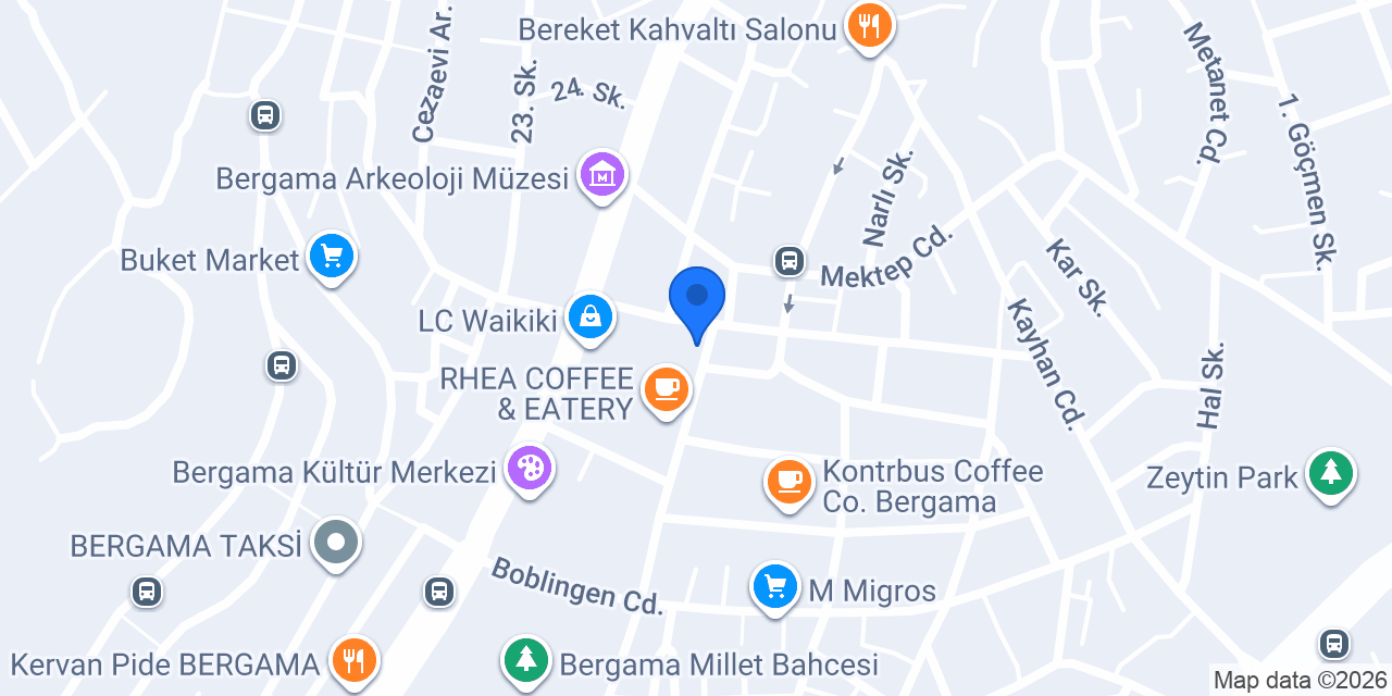 Garanti BBVA Bergama Şubesi konumu