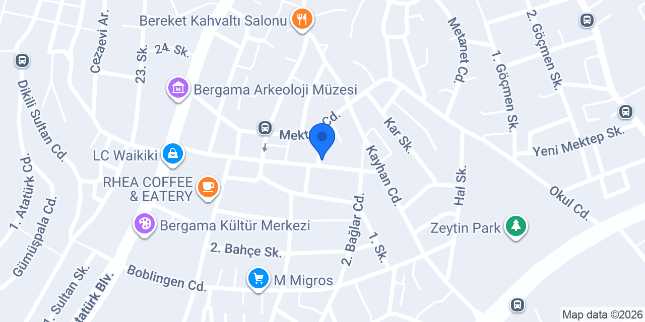 Bergama 1. Noterliği konumu