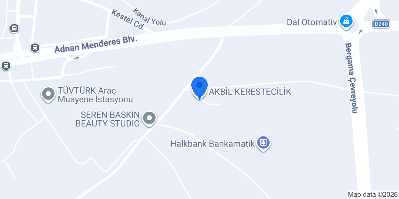 AKBİL KERESTECİLİK konumu