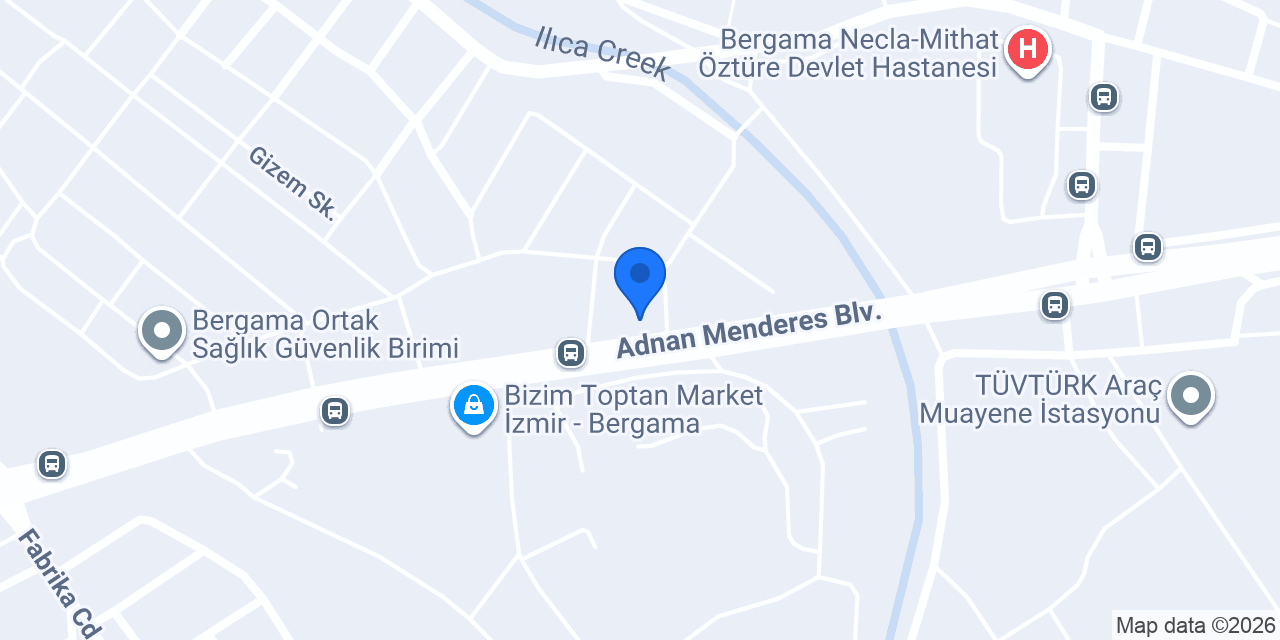 Bergama Dinlenme Tesisleri konumu
