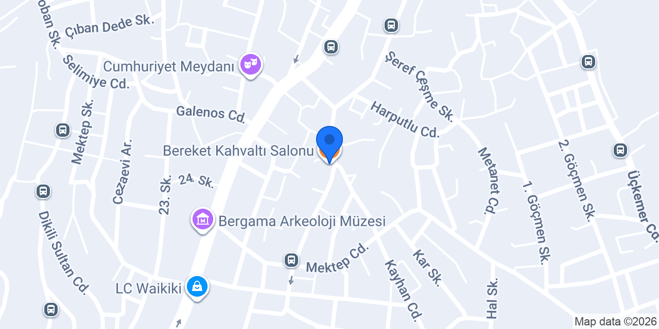 Bereket Kahvaltı Salonu konumu