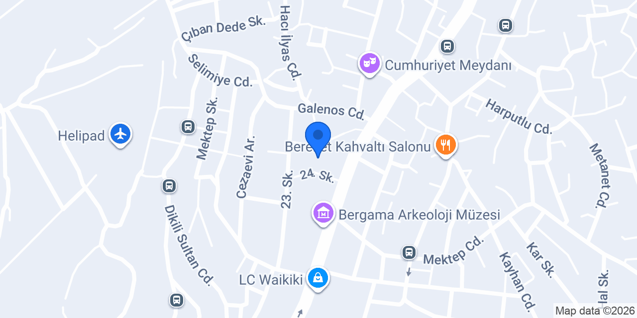 Bergama Adliyesi konumu