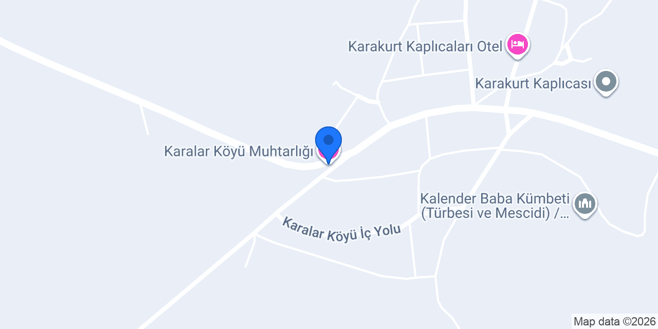 Karalar Köyü Muhtarlığı konumu