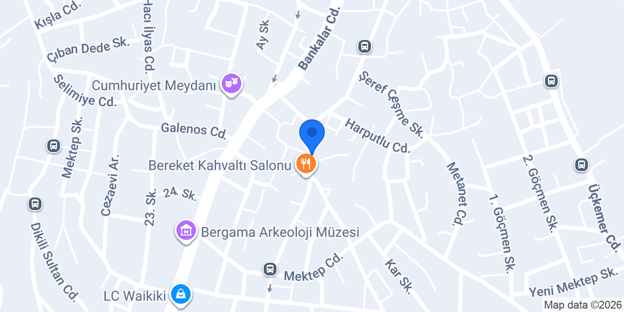 Bursa Kumaş Pazarı konumu