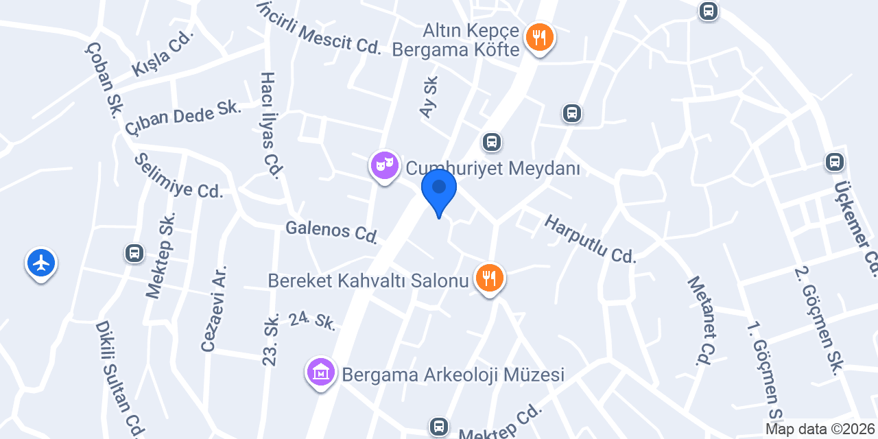 Bergama şehir rehberi konumu