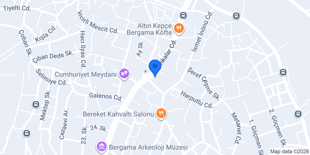 Çetin Hukuk Bürosu konumu