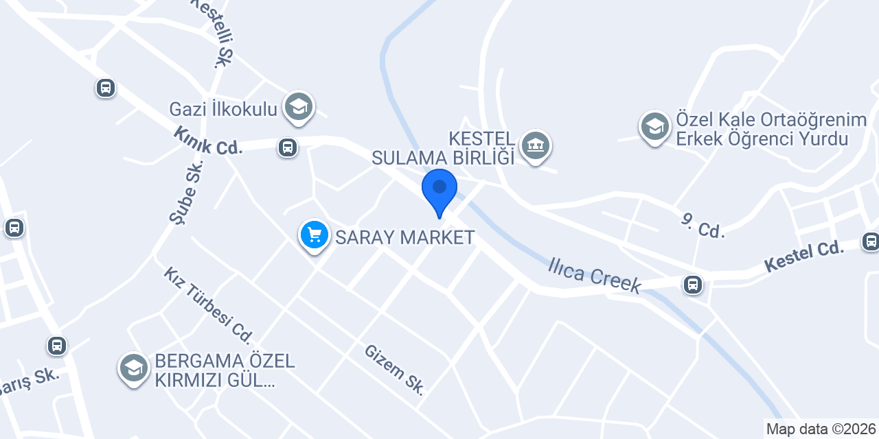 İzmirsu Bergama bayii konumu