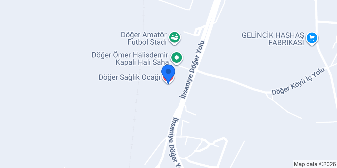 Döğer Sağlık Ocağı konumu