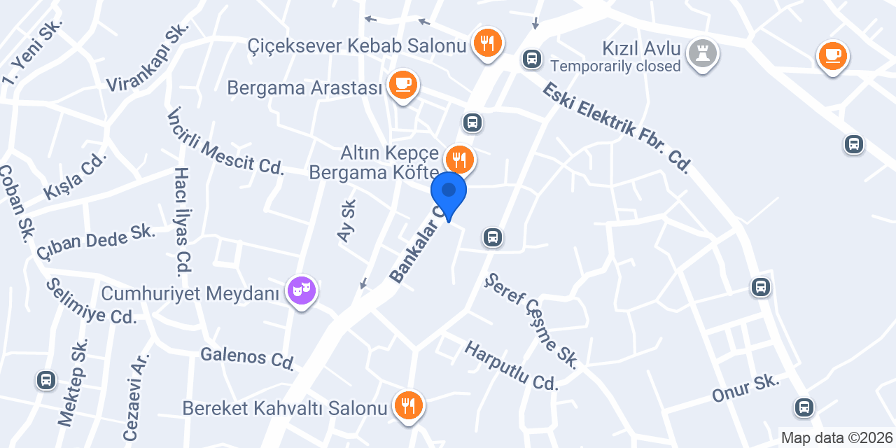 Bergama Taksi Karadut konumu