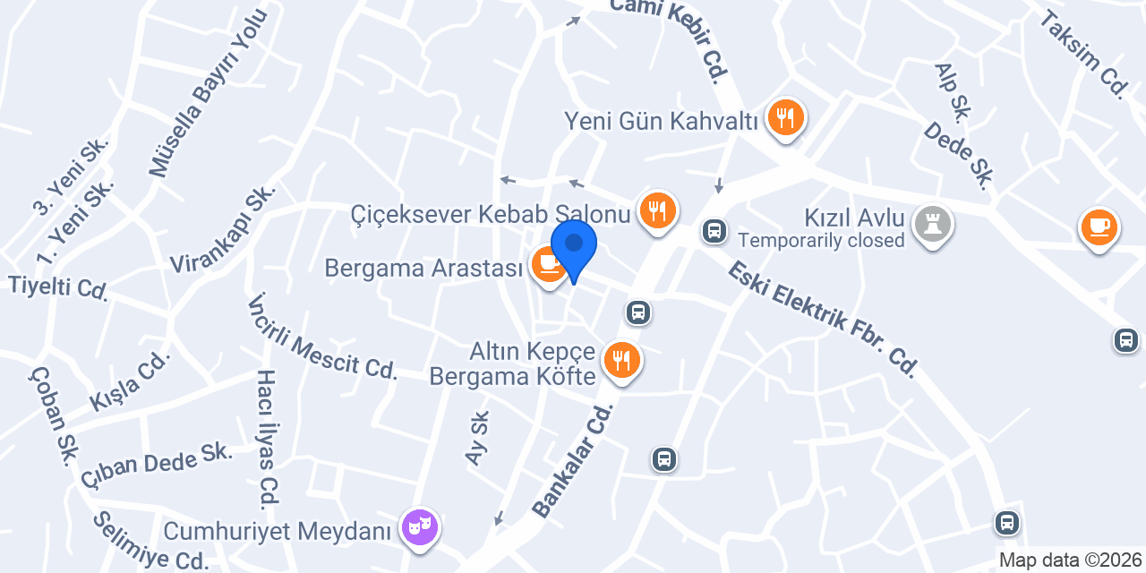 BERGAMA VİRAN KİTAPÇI-SAHAF konumu