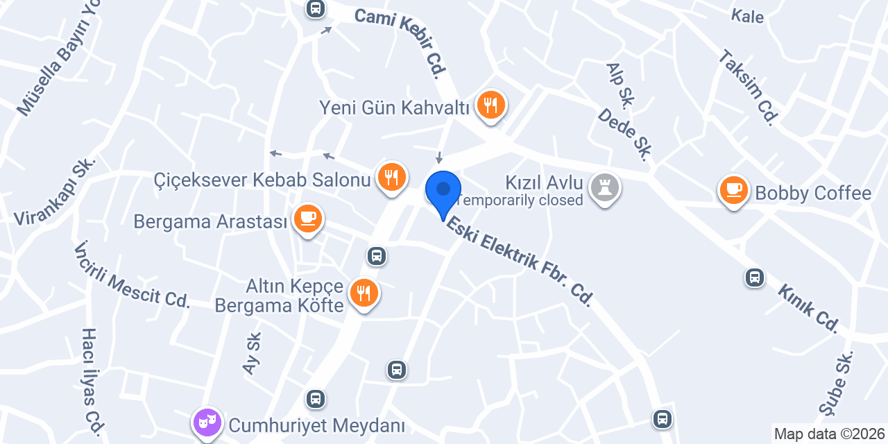 Ber-vet Veteriner kliniği konumu