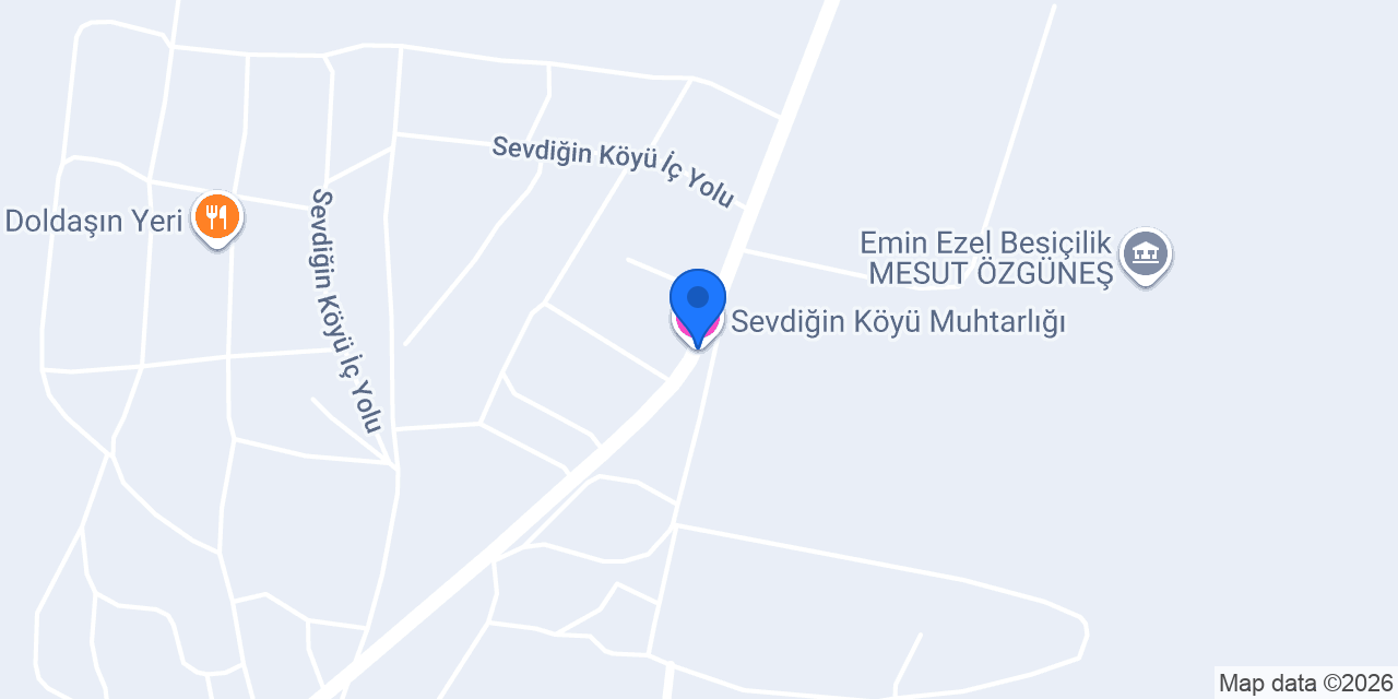 Sevdiğin Köyü Muhtarlığı konumu