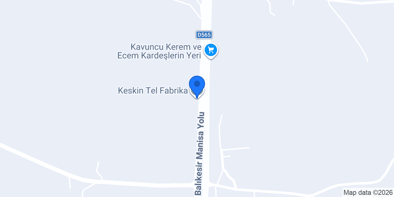 Keskin Tel Fabrika konumu
