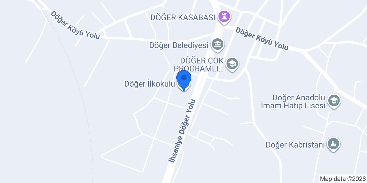 Döğer İlkokulu konumu