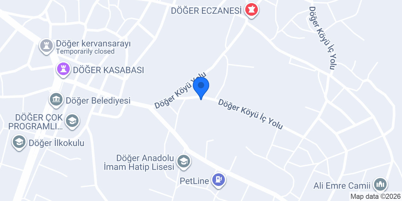Döğer Fatih İlkokulu konumu