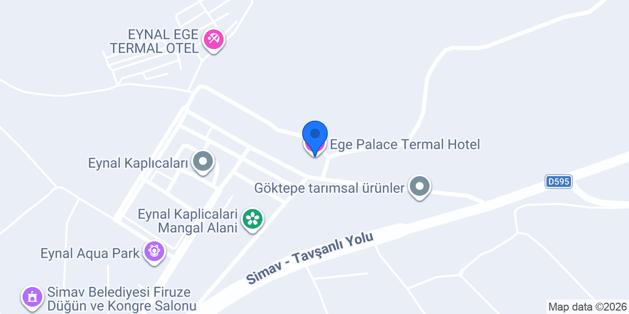 Ege Palace Termal Hotel konumu