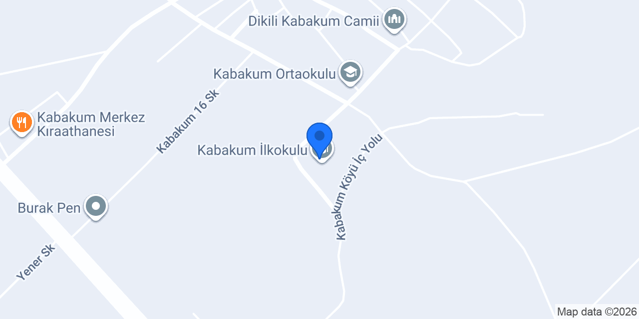 Kabakum İlkokulu konumu