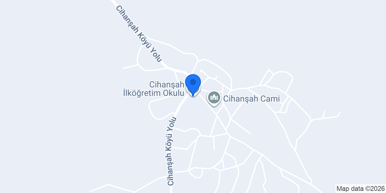 Cihanşah İlköğretim Okulu konumu