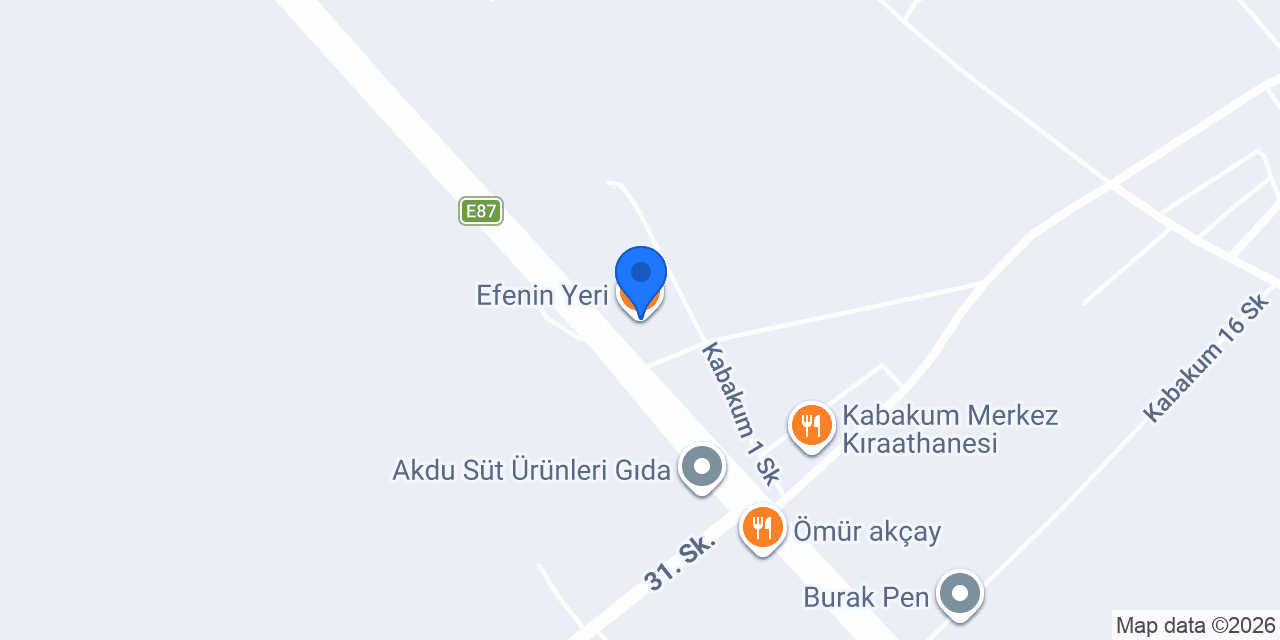 Efenin Yeri konumu