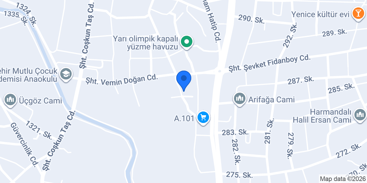 KOSGEB Kırşehir Müdürlüğü konumu