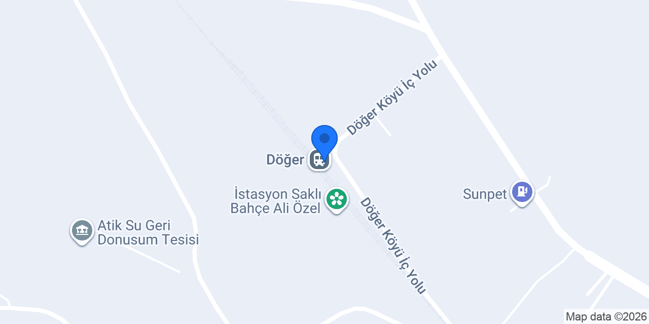 Döğer TCDD İstasyonu konumu
