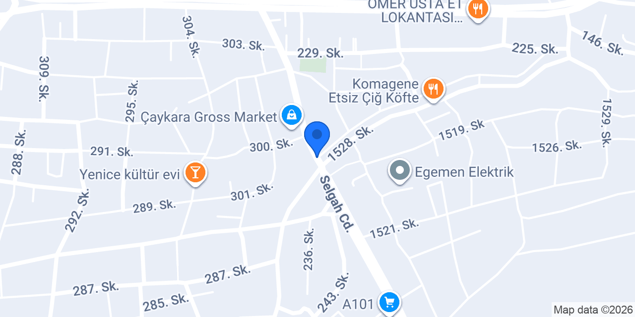 SELGAH CADDESİ KOMAGENE konumu