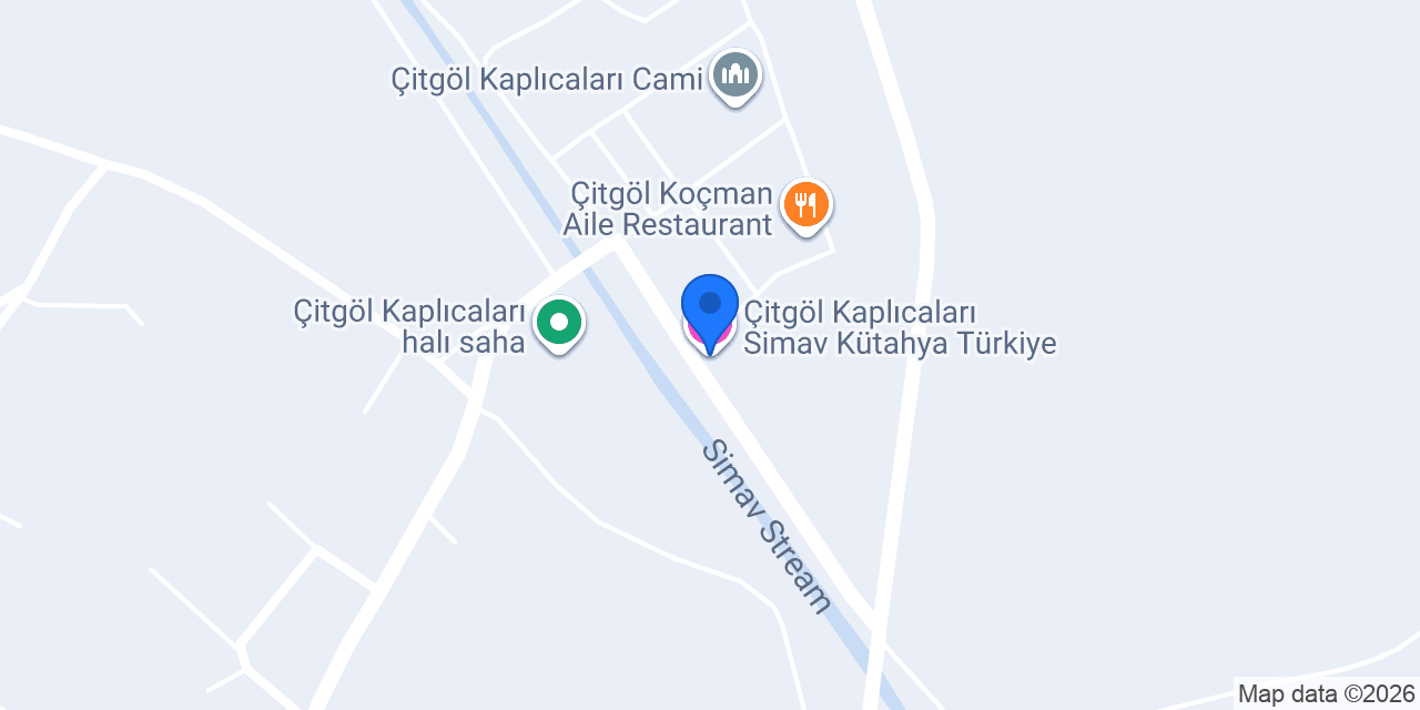 Çitgöl Kaplıcaları Simav Kütahya Türkiye konumu