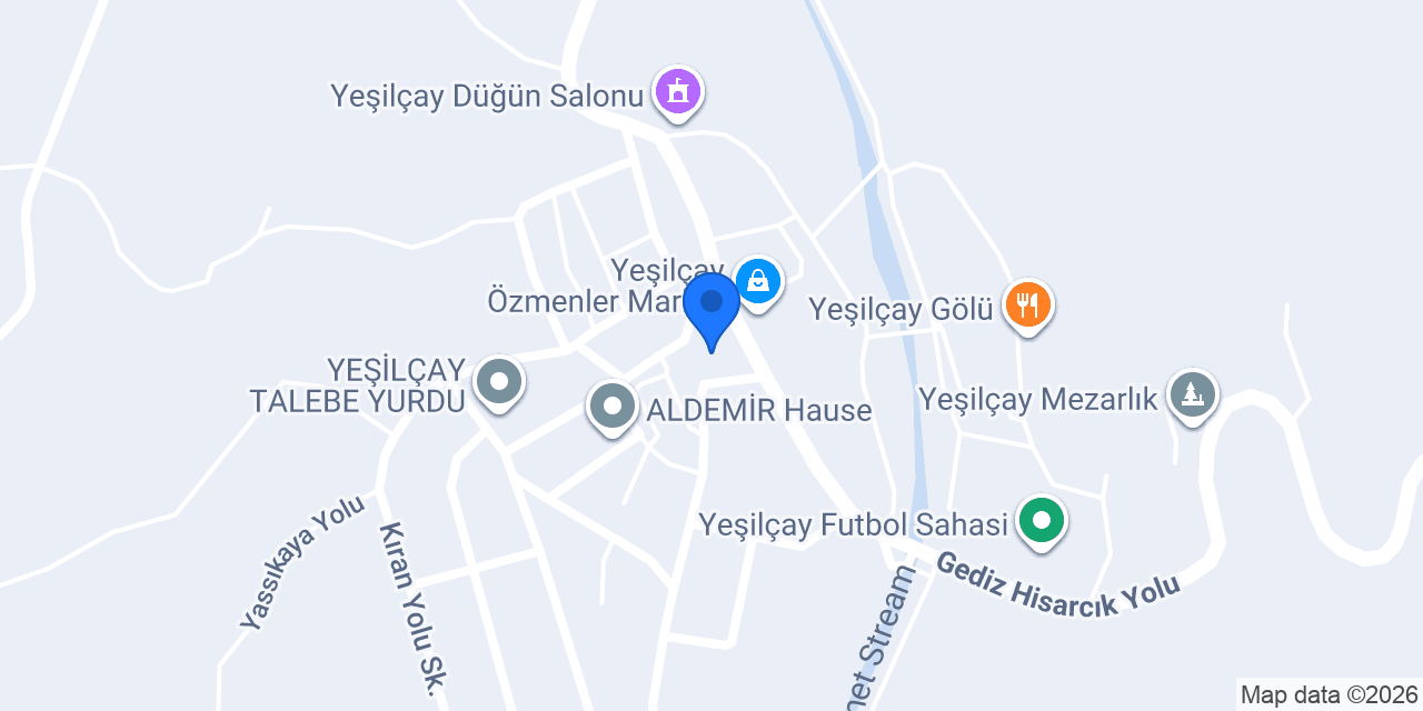 Yeşilçay Sağlık Ocağı konumu