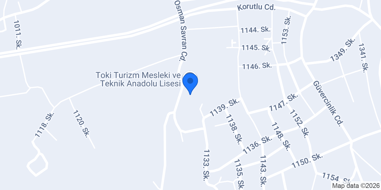 Gülşehri İlkokulu konumu