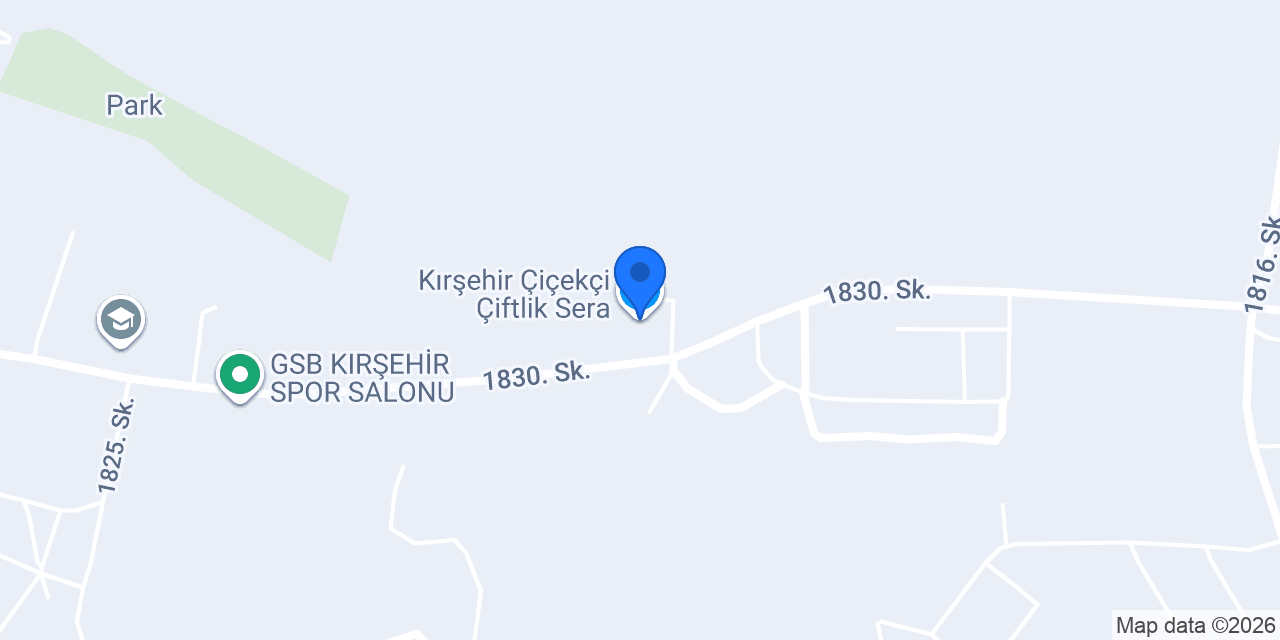 Kırşehir Çiçekçi Çiftlik Sera konumu