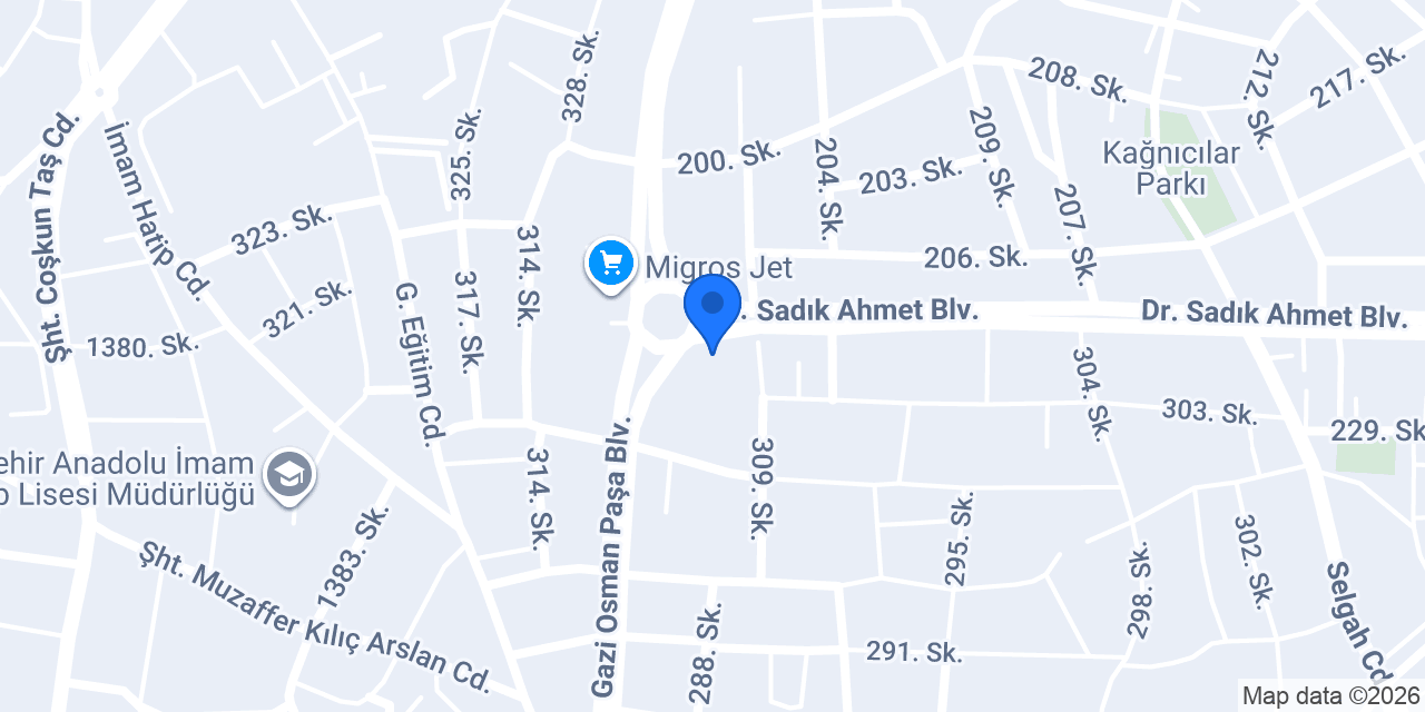 Ahenk Tekel Shop konumu