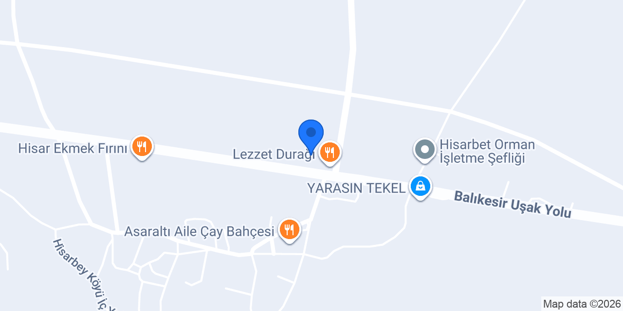 HISARBEY KAFETERYA konumu