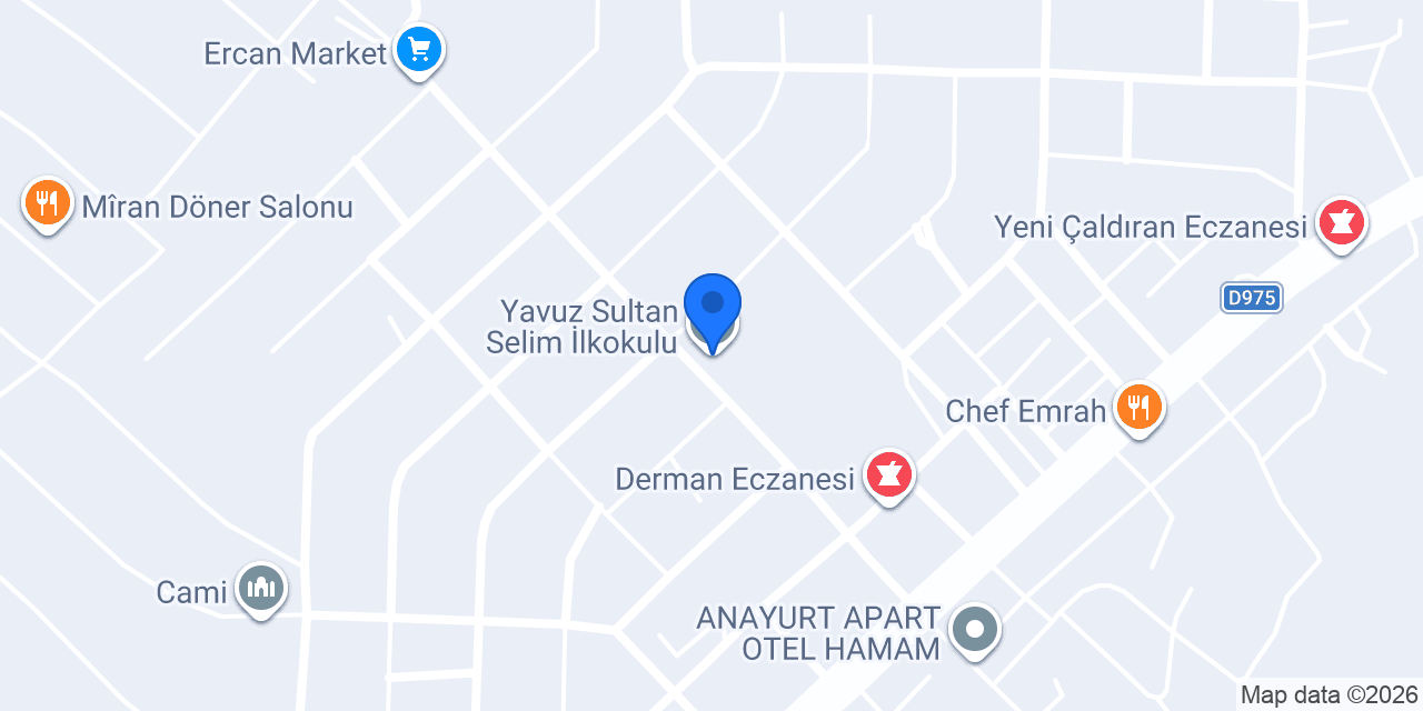 Yavuz Sultan Selim İlkokulu konumu
