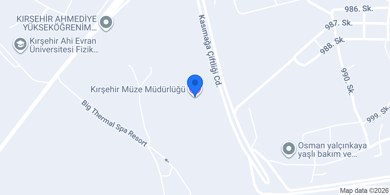 Kırşehir Müze Müdürlüğü konumu