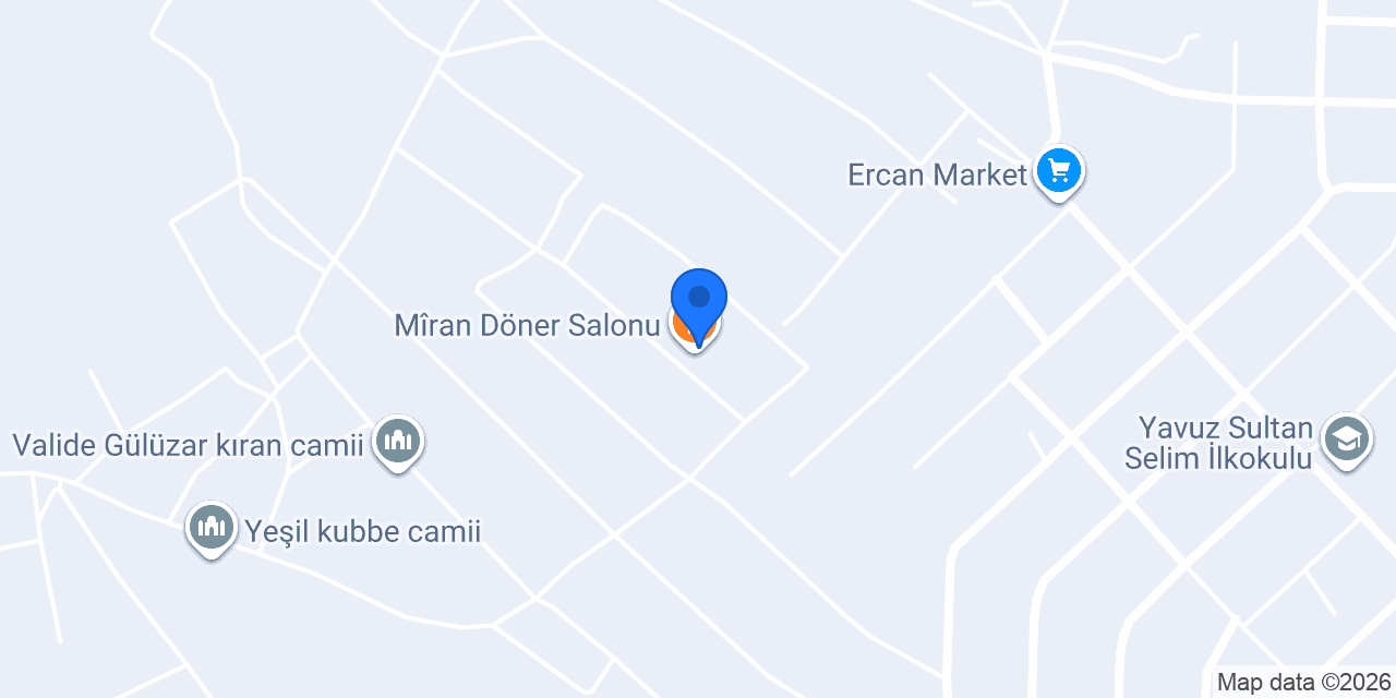Mîran Döner Salonu konumu