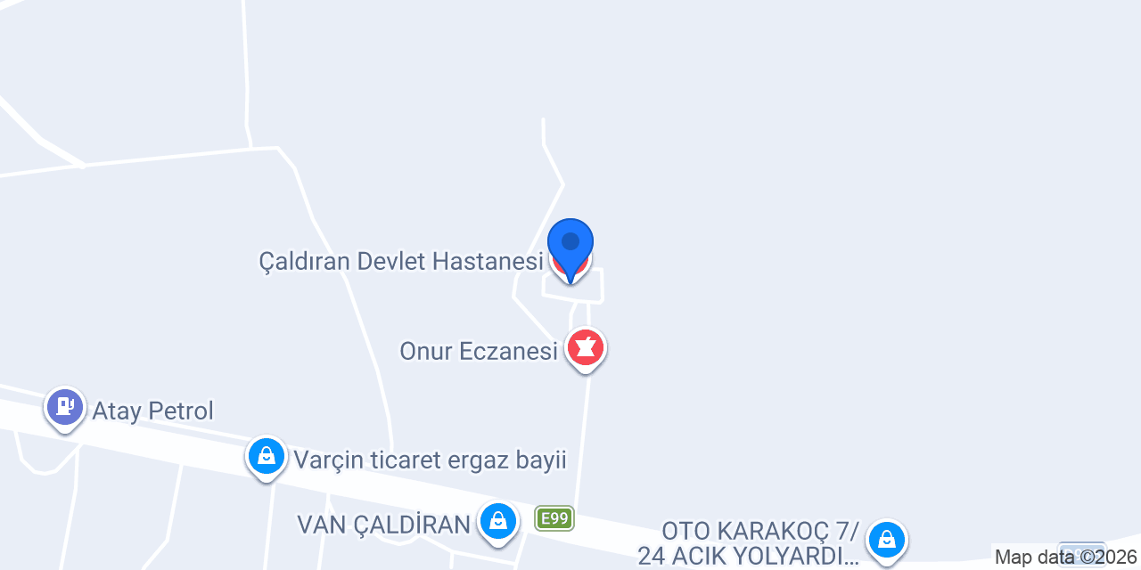 Çaldıran Devlet Hastanesi konumu