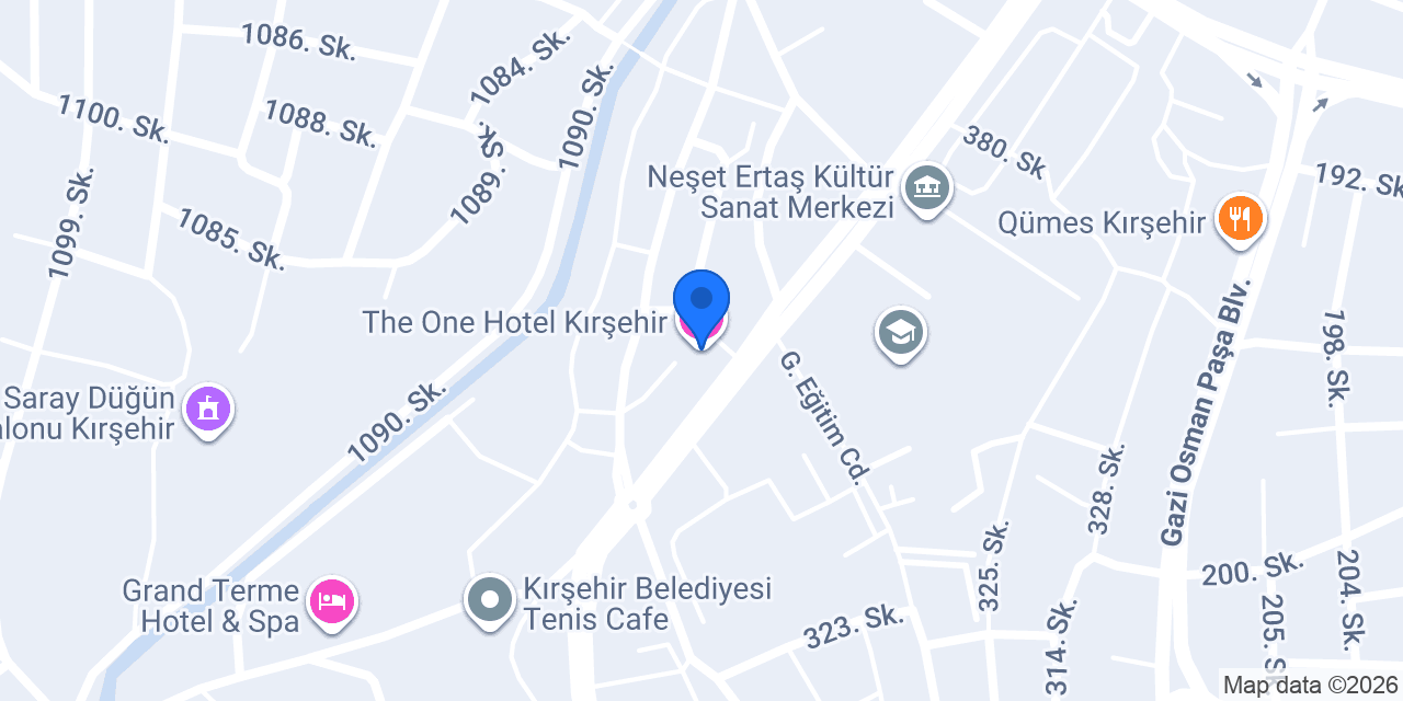 The One Hotel Kırşehir konumu