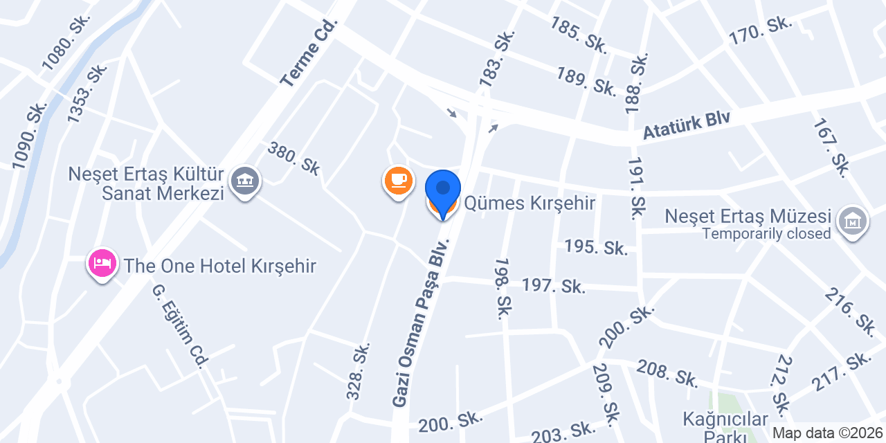 Qümes Kırşehir konumu