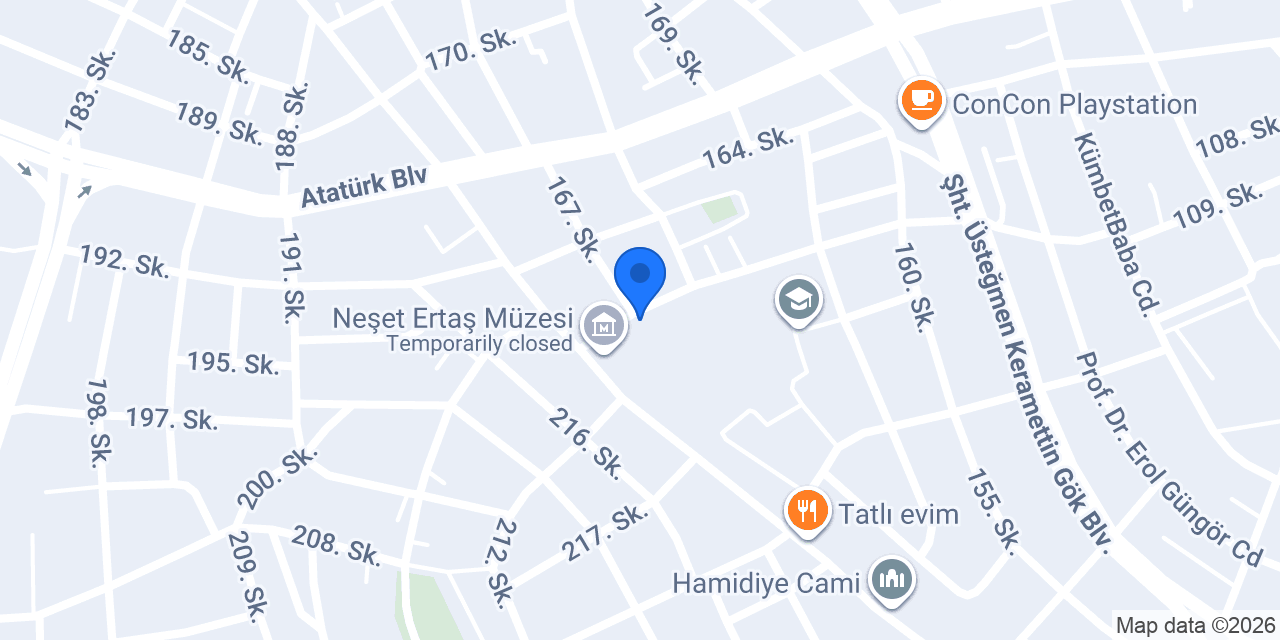 Gazi Ortaokulu konumu