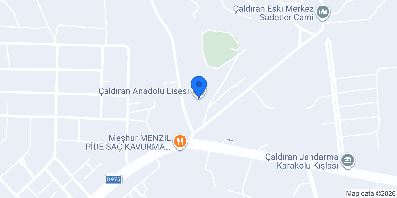 Çaldıran Anadolu Lisesi konumu