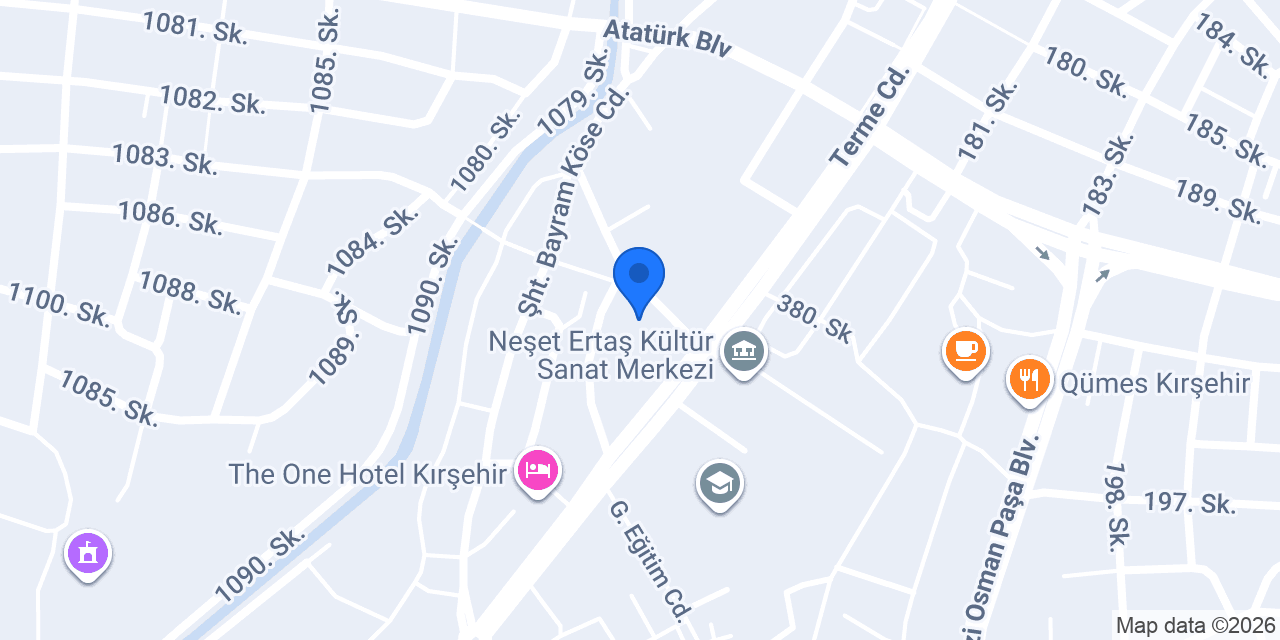 Kırşehir Halk Eğitimi Merkezi konumu