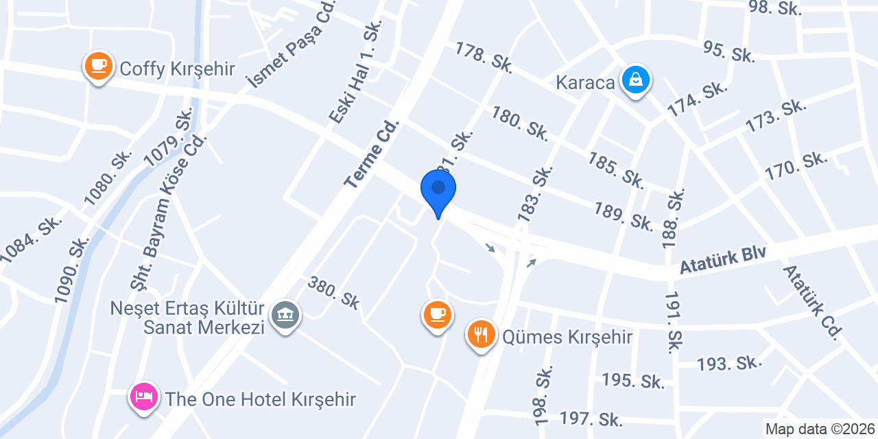 Çınar Mobilya konumu