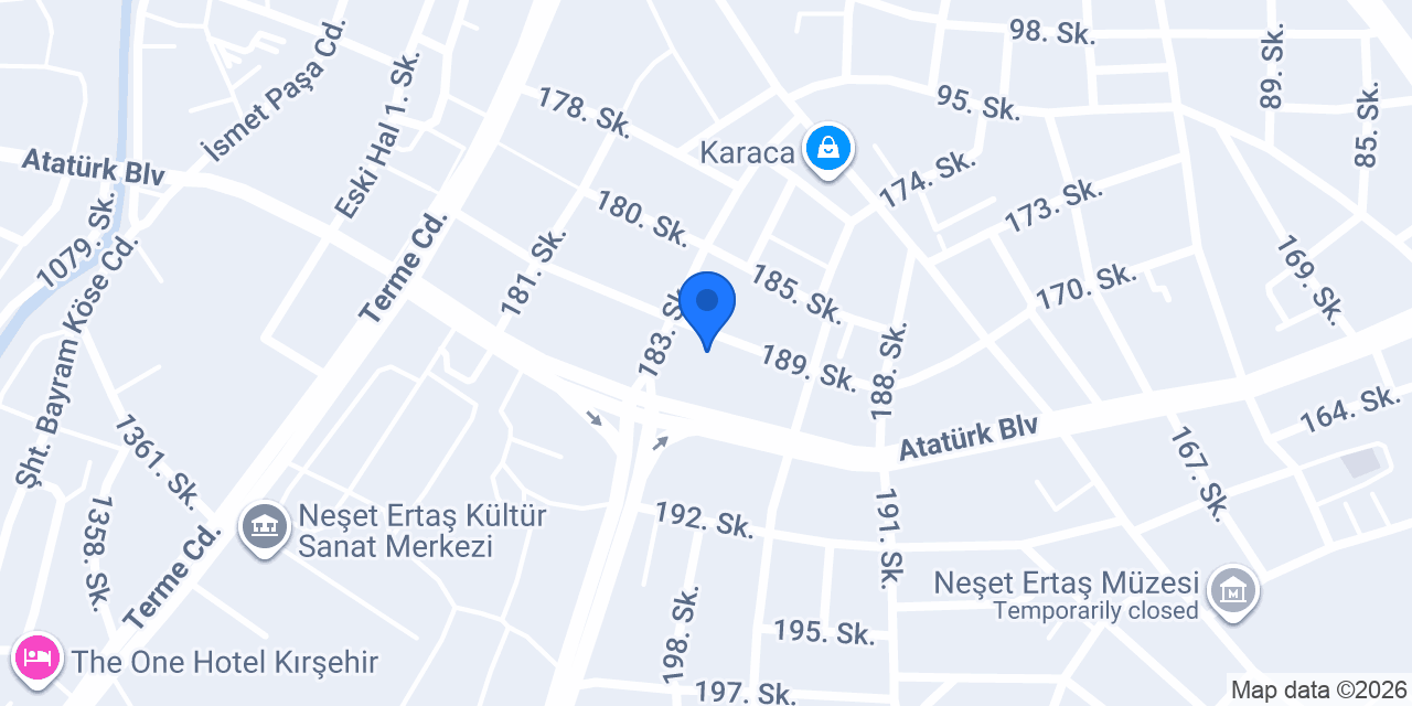 Kırşehir Momentum Akademi konumu
