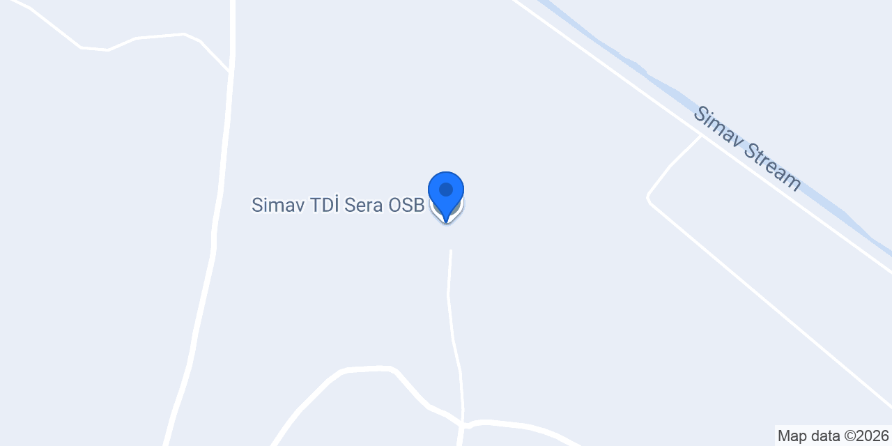 Simav TDİ Sera OSB konumu